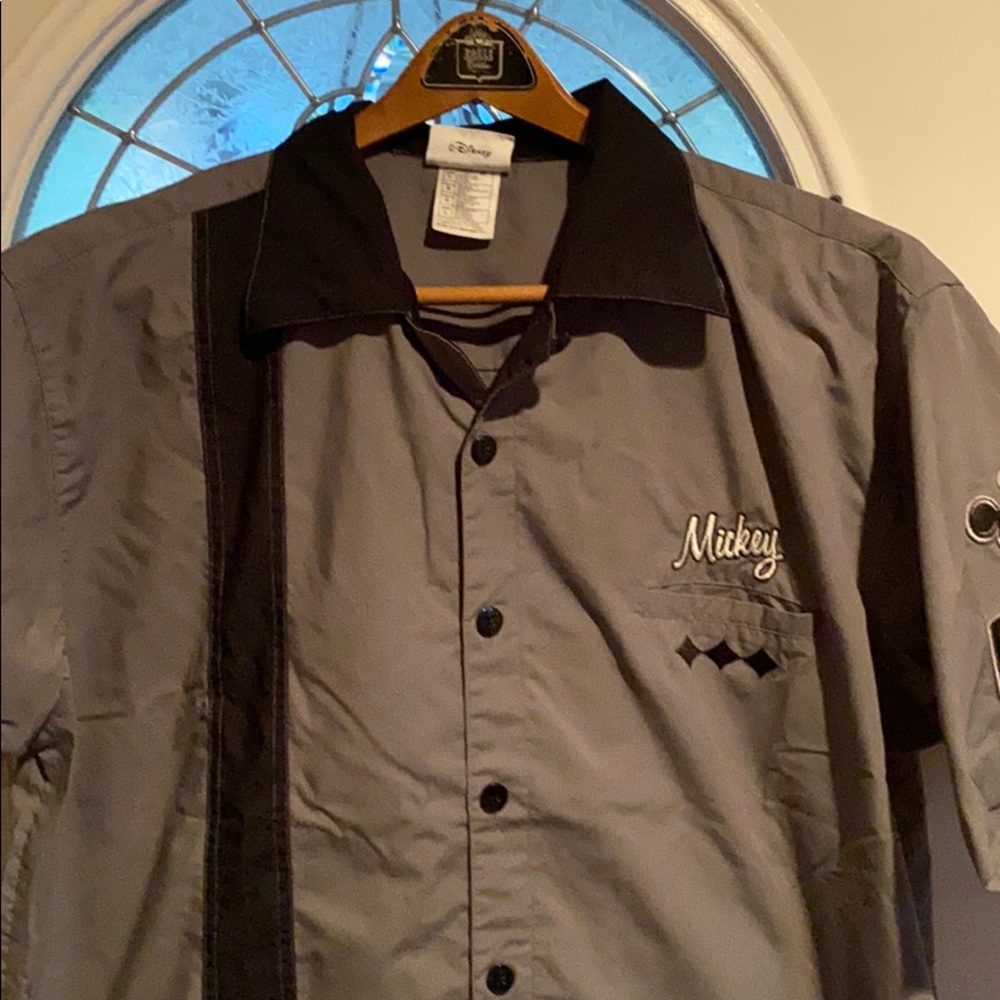 Disney co-ed bowling shirt.